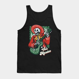 Funny Mexican Independence Day Music Mariachi Player Tank Top